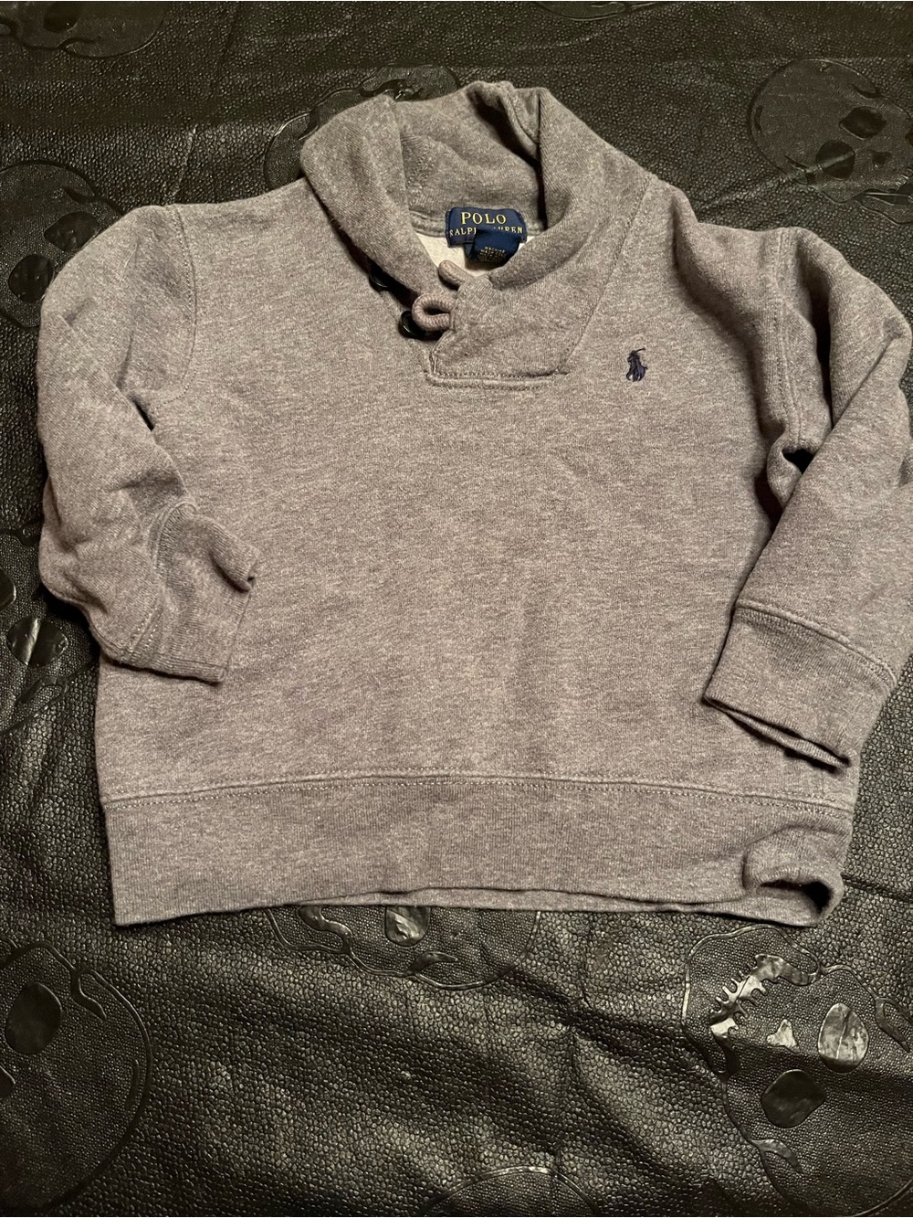 Polo by Ralph Lauren Toddler Shawl Collar Sweatshirt - Heather Gray